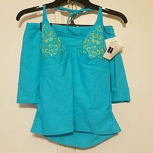 NWT Ocean Dream Skirted Tankini Size 10